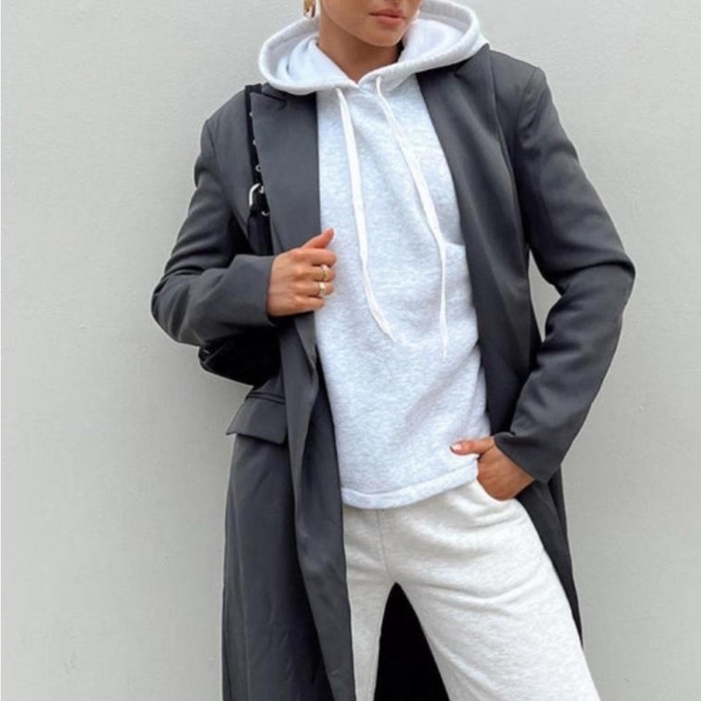 Princess Polly Gray Archer Trench Coat